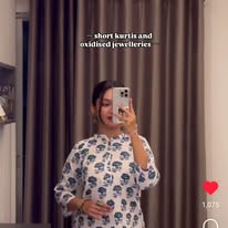 Azure Bloom Kurti
