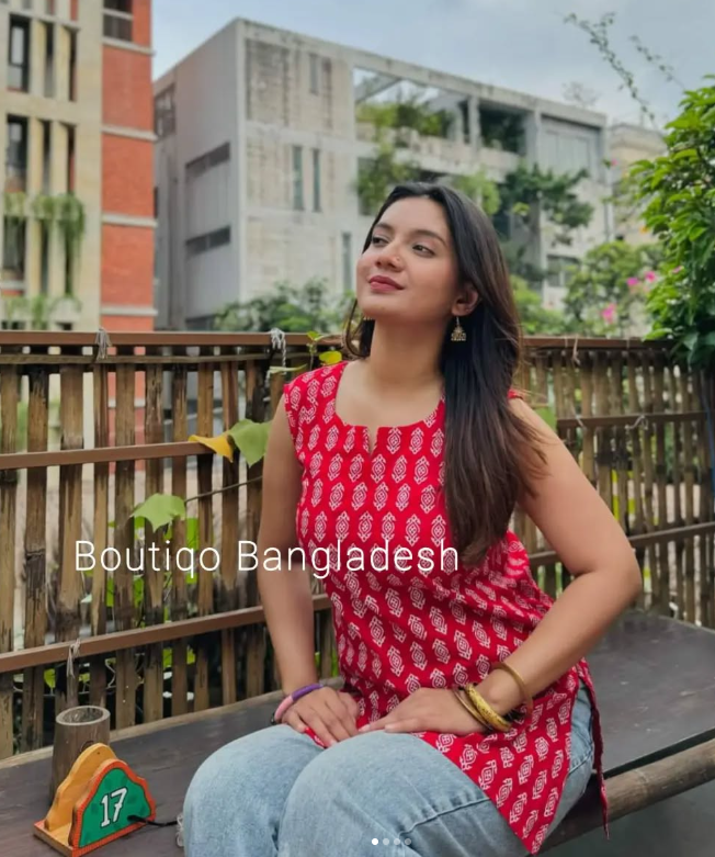 Crimson Tide Kurti